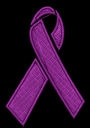 awesomedorags black and purple ribbon